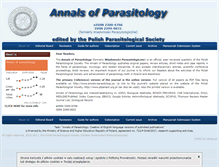 Tablet Screenshot of annals-parasitology.eu